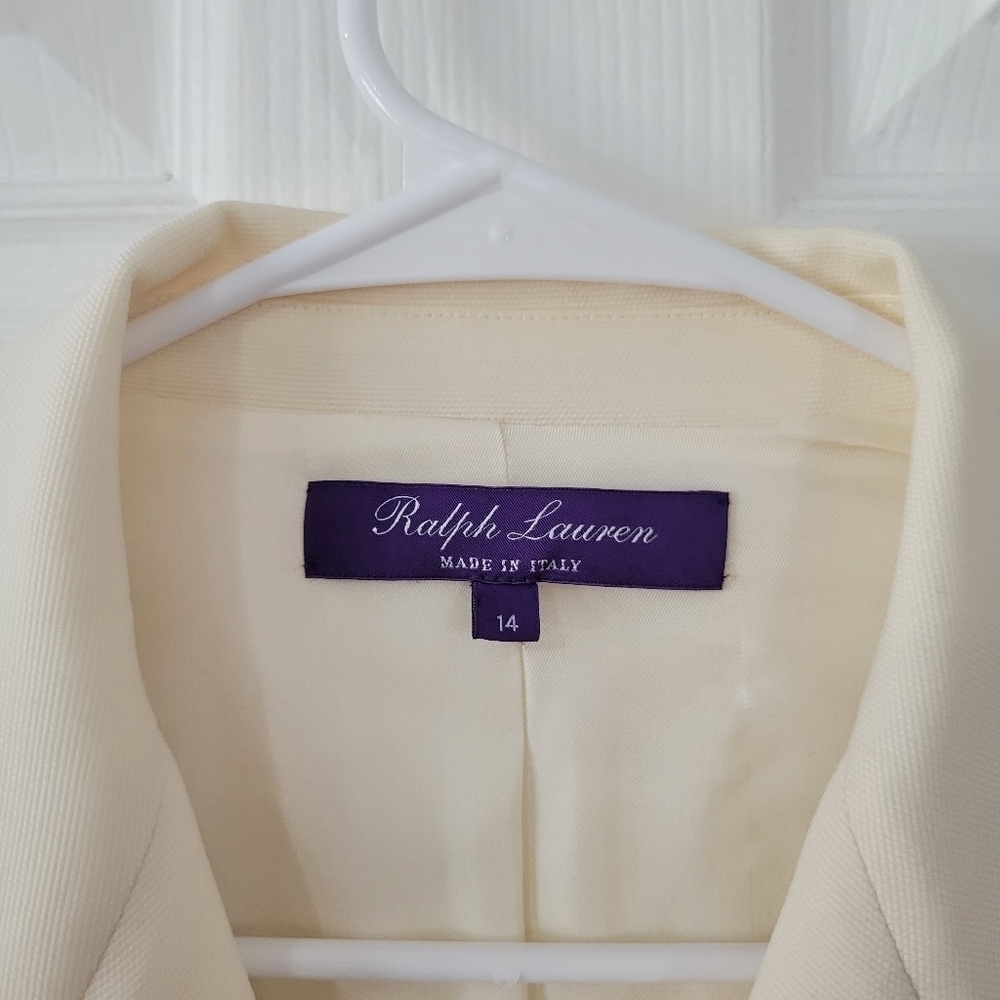 Ralph Lauren Cream Double Breasted Jacket - Picture 7 of 10